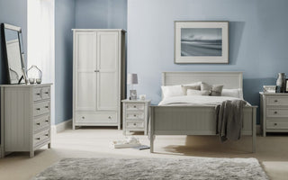 Maine 3 Drawer Bedside Table, Dove Grey