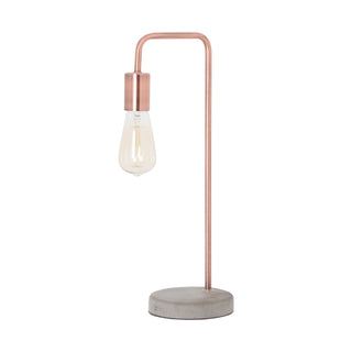 Copper Lamp With Stone Base