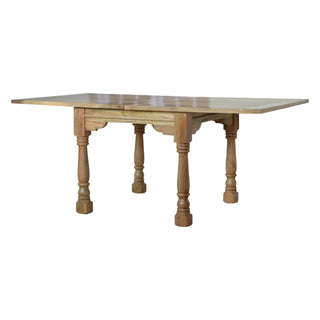 Turned Leg Butterfly Extendable Dining Table