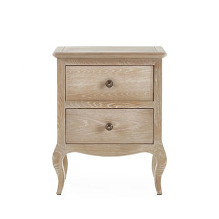 Camille 2 Drawer Bedside, Oak Wood