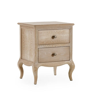 Camille 2 Drawer Bedside, Oak Wood