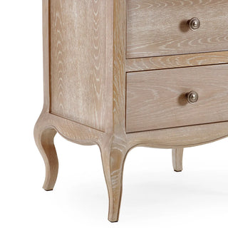 Camille 2 Drawer Bedside, Oak Wood