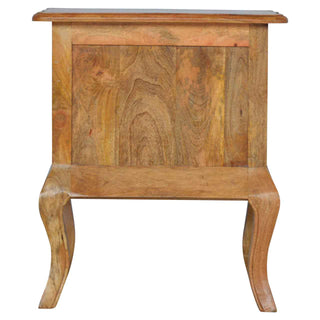 Cabriole Legs Wooden Bedside Table