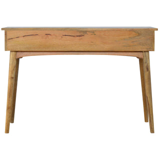 Nordic 3 Drawer Console Table, Mango Wood, Oak Finish