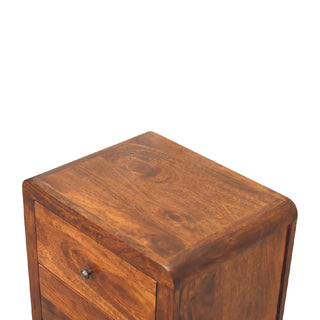 Aspen 3 Drawer Bedside, Chestnut