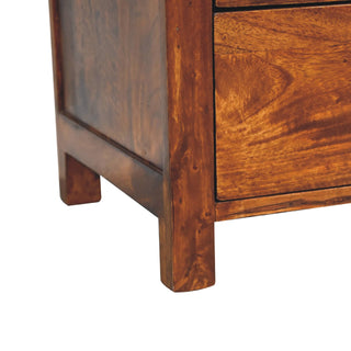 Aspen 3 Drawer Bedside, Chestnut