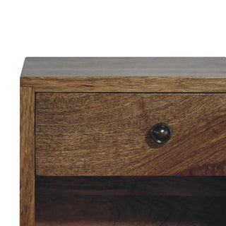 Nordic Wall Mounted Bedside Table, Mango Wood