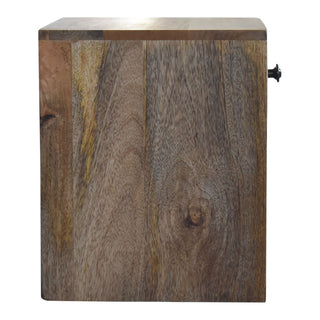 Nordic Wall Mounted Bedside Table, Mango Wood