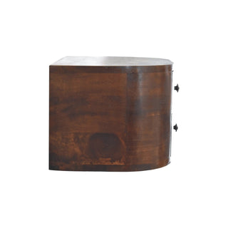 Luna Floating Bedside Table, Chestnut