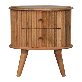 Dahiana Nordic 2 Drawer Bedside Table