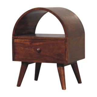 Chestnut Dome Bedside Table