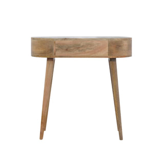 London 1 Drawer Console Table, Mango Wood in Oak Finish