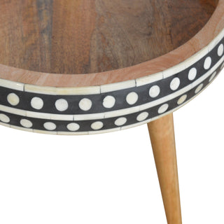 Bone Inlay End Table, Small