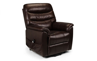 Leather Dual Motor Rise and Recliner Chair