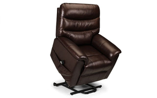 Leather Dual Motor Rise and Recliner Chair